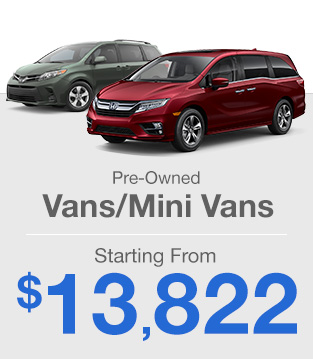 Pre-owned Vans/Minivans Starting From $16,969
