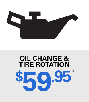 $59.95 OIL AND FILTER CHANGE WITH TIRE ROTATION