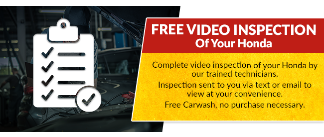 Free Video Inspection of Your Honda