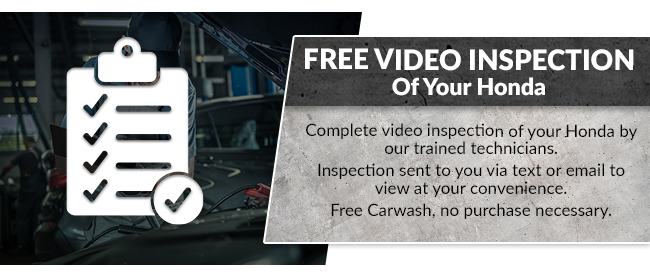 Free Video Inspection of Your Honda