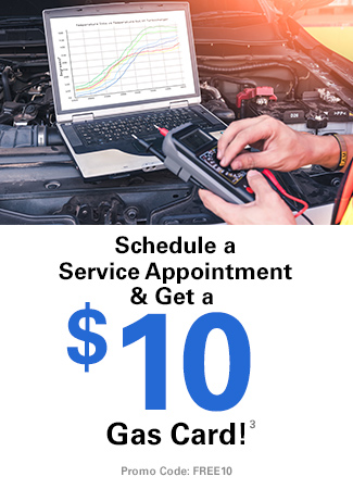 Schedule a Service Appointment & Get a $10 Gas Card!