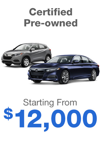 Certified Pre-owned Starting From $12,000