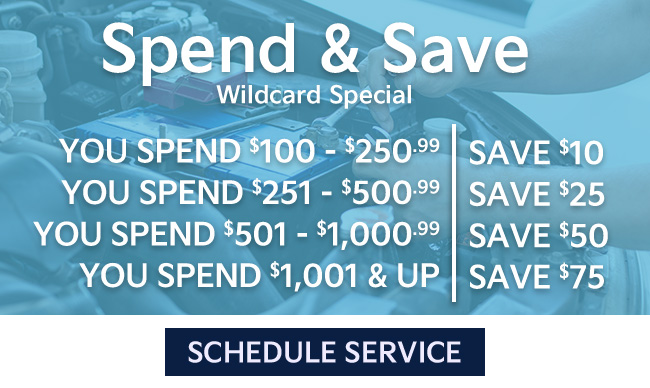 Wildcard Special, the more you spend the higher your savings