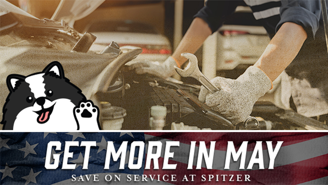 Get more in may - save on service at Spitzer Kia Mansfield