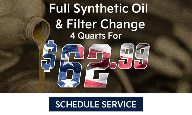 Full Synthetic Oil Filter Change 4 quart
