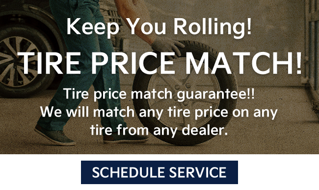 Keep You Rolling Tire price match