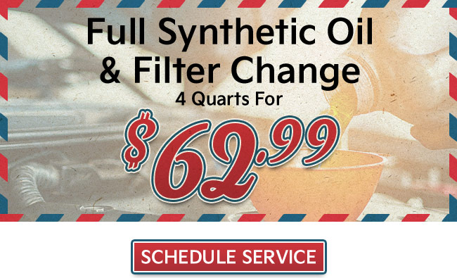Full Synthetic Oil Filter Change 4 quart