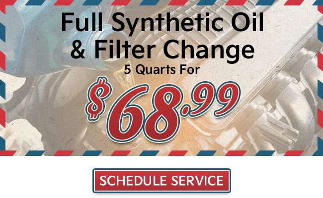 Full Synthetic Oil and Filter Change 5 quart