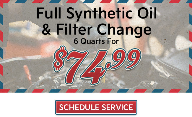 Full Synthetic Oil and Filter Change 6 quart