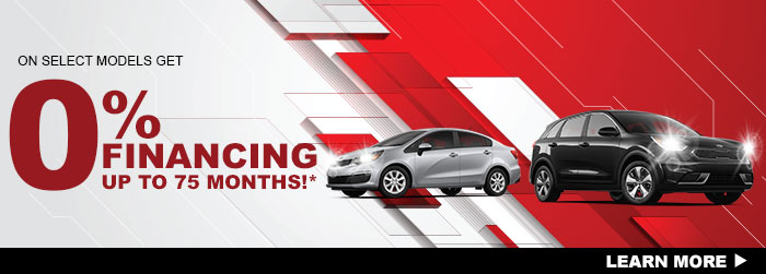 On Select Models  Get 0% Financing to 75 Months!