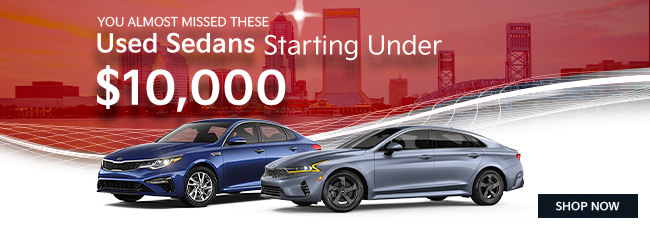 Used sedans starting at $10,000