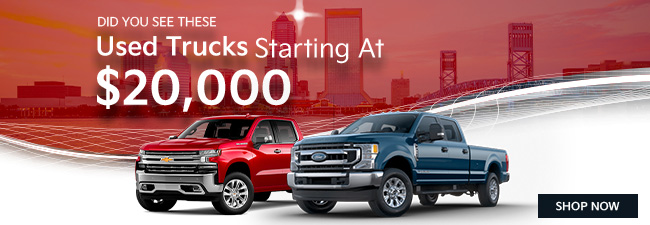 Used trucks Starting under $20,000