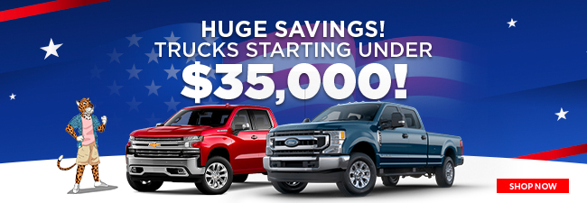 pre-owned trucks Starting at $30,000