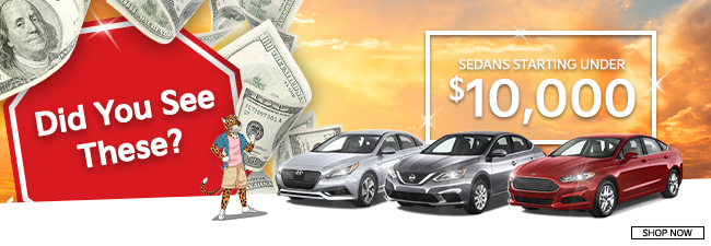 did you see these sedans starting under $10,000 USD