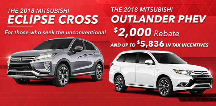 The 2018 Mitsubishi Eclipse Cross and Outlander PHEV