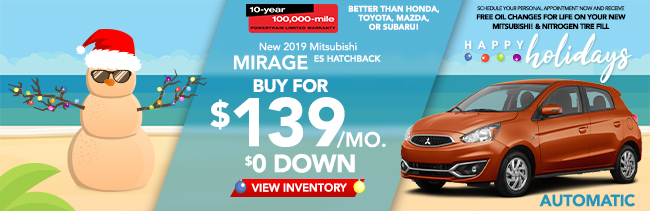 2019 Mitsubishi Mirage ES Hatchback