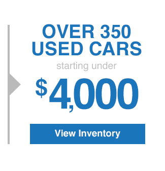 Over 350 used cars starting under $4,000
