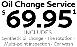 Oil Change Service $69.95