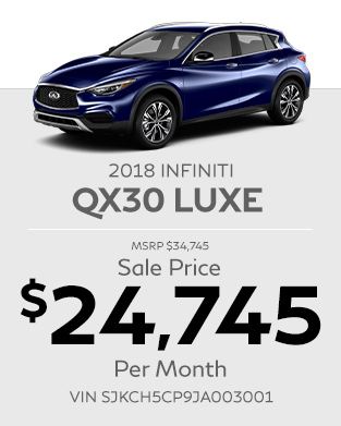 New 2018 INFINITI QX30 Luxe 