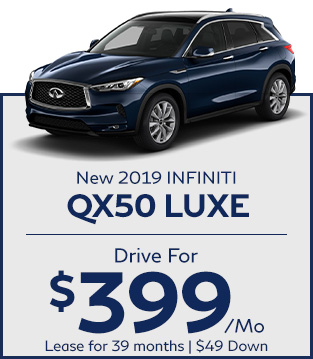 New 2019 INFINITI QX50 LUXE