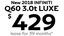 New 2018 INFINITI Q60 3.0t LUXE For $429 Per Month