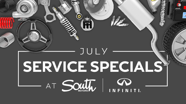 July Service Specials At South Motors INFINITI