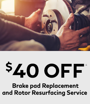 $40.00 Brake pad Replacement and Rotor resurfacing service