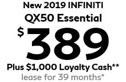 $389 Plus $1,000 Loyalty Cash** lease for 39 months*