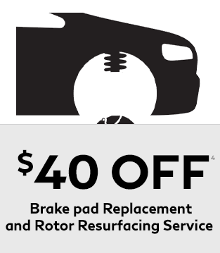 $40.00 Brake pad Replacement and Rotor resurfacing service