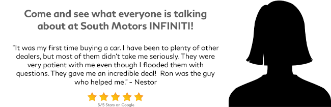 Come and see what everyone is talking about at South Motors Infiniti