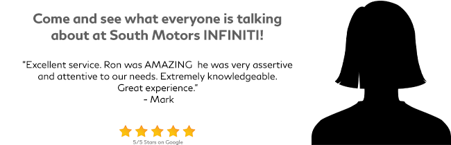 Come and see what everyone is talking about at South Motors Infiniti