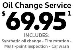 Oil Change Service $69.95
