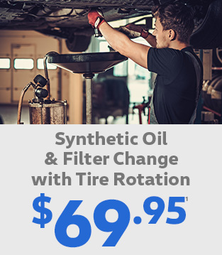 $69.95 Synthetic Oil & Filter Change with Tire Rotation