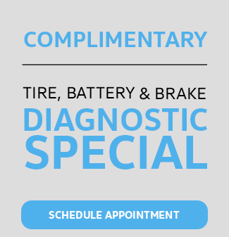 Complimentary Tire, Battery & Brake Diagnostic Special