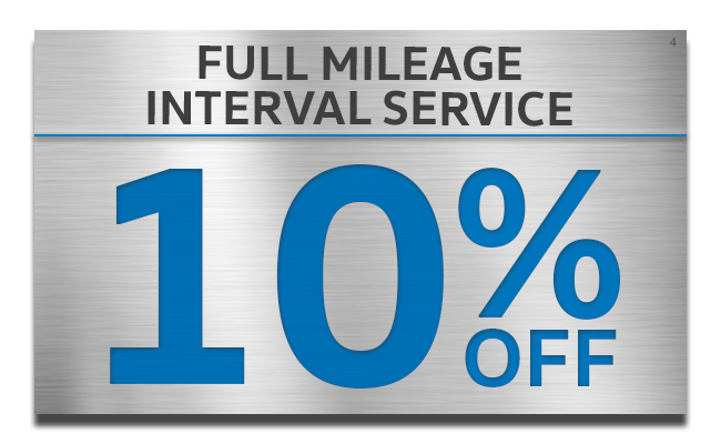 Full Mileage Interval Service