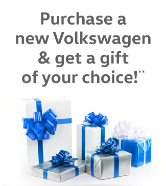 Purchase a new Volkswagen & get a gift of your choice!