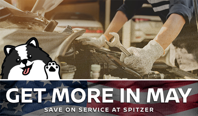 Get more in may - save on Service at Spitzer