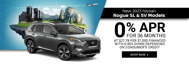 2023 Nissan Rogue SL and SV