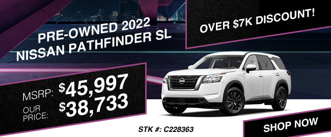 pre-owned Nissan Pathfinder