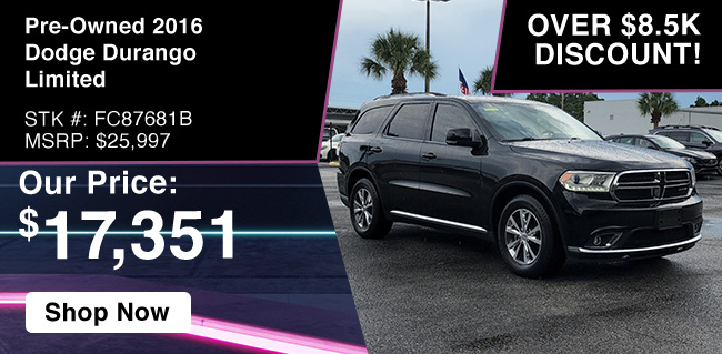 Special offer on Dodge Durango