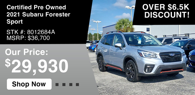 pre-owned 2021 Subaru Forester