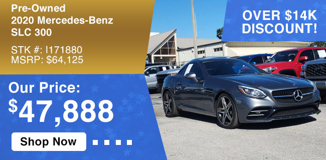 pre-owned 2020 Mercedes-benz SLC 300