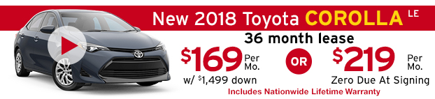 New 2018 Toyota Corolla LE