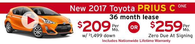 New 2017 Toyota Prius C