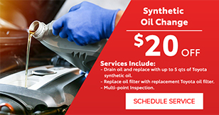 Synthetic oil change offer