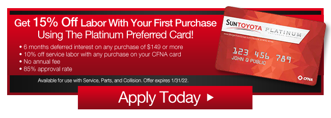 GET $15 OFF YOUR FIRST SERVICE BILL WITH THE PLATINUM PREFERRED CARD!