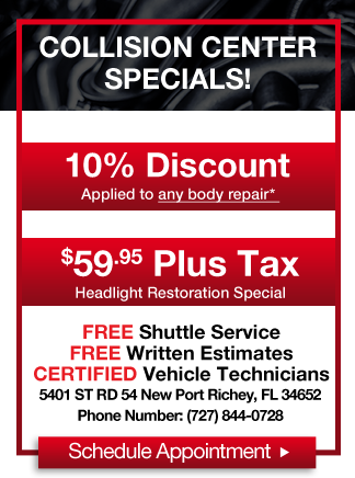 Collision Center Specials