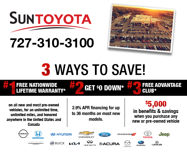 3 ways to save - Sun Toyota