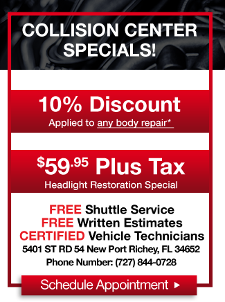 Collision Center Specials