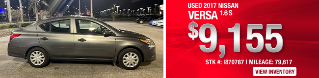 Used 2017 NIssan Versa